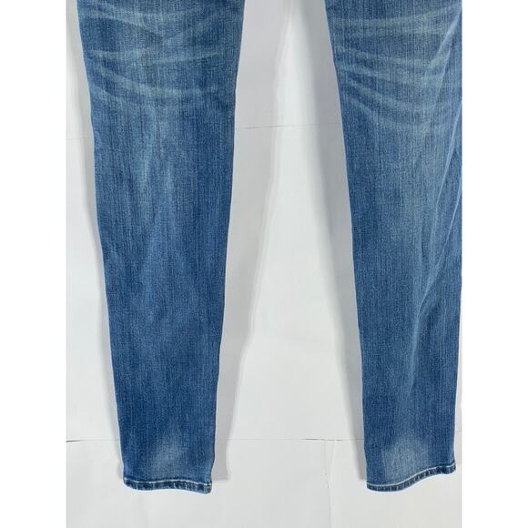 UNIQLO Women's Dark Blue Skinny Denim Straight-Leg Regular-Fit Jean SZ 24X33 - Picture 6 of 8